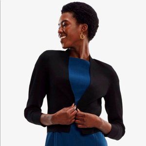 MM Lafleur Sant Ambroeus Jardigan Sweater Cardigan Size Medium Black